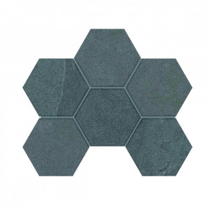 Плитка Эстима мозаика Mosaic/LN03_NS/TE03_NS/25x28,5/Hexagon неполированный серый