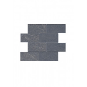 Плитка Эстима мозаика Mosaic/LN04_NS/TE04_NS/28,6x35/BricksBig неполированный черный