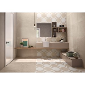 Керамогранит 80x40 Sand Nat Be-Square матовая, неполированная бежевый бетон 9.5мм Emil Ceramica