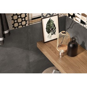 Керамогранит 60x30 Black Nat Be-Square матовая, неполированная черный бетон 6.5мм Emil Ceramica