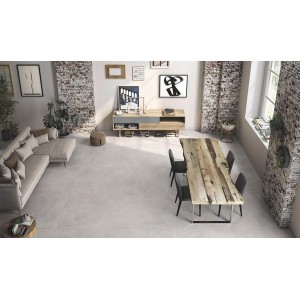 Керамогранит 80x80 Ivory Nat Be-Square матовая, неполированная бежевый бетон Emil Ceramica