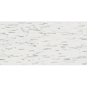 Керамогранит 120x60 Statuario Michelangelo Battuto Di Listelli Lappato Tele Di Marmo глянцевая белый в полоску 10мм Emil Ceramica