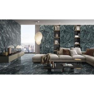 Керамогранит 120x60 Verde Saint Denis Lappato Tele Di Marmo Revolution лаппатированная зеленый мрамор 10мм Emil Ceramica