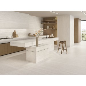 Керамогранит 120x60 Cross Cut Talc Nat Portland Stone матовая белый камень 9мм Ergon