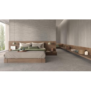 Керамогранит 120x60 Cross Cut Lead Nat Portland Stone матовая серый камень 9мм Ergon