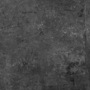 Керамогранит 80x80 Nuit Antique Ret Reverse матовая, противоскользящая, рельефная черный бетон 10мм Kronos