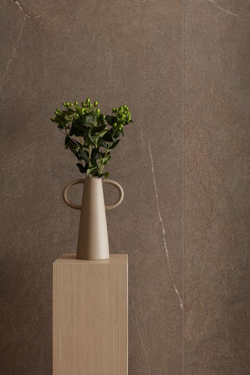 Керамогранит 280x120 Stone Velvet Lapp Piasentina лаппатированная бежевый камень 6мм Kronos