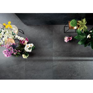 Керамогранит 300x100 Gray Flow Nat 5P Slimtech Waterfall матовая серый мрамор 5.5мм Lea Ceramiche