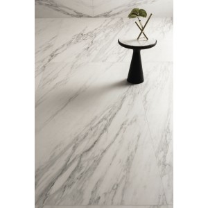 Керамогранит 260x120 Venato Bianco Touch Slimtech Delight матовая белый мрамор 6мм Lea Ceramiche