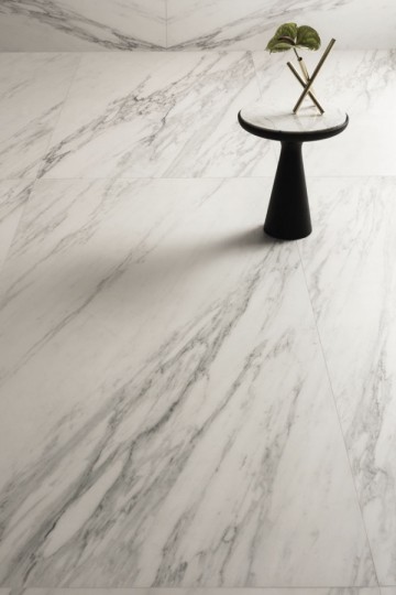 Керамогранит 260x120 Venato Bianco Touch Slimtech Delight матовая белый мрамор 6мм Lea Ceramiche