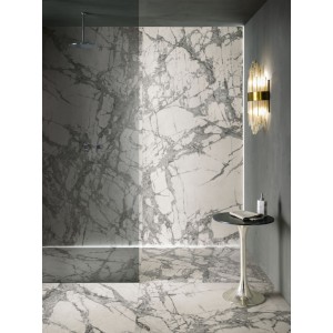 Керамогранит 260x120 Invisible Light Lev Slimtech Delight полированная белый мрамор 6мм Lea Ceramiche