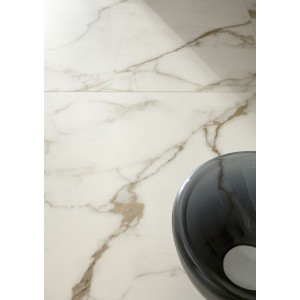 Керамогранит 260x120 Calacatta Oro Lev Slimtech Delight полированная бежевый мрамор Lea Ceramiche