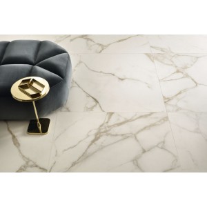 Керамогранит 260x120 Calacatta Oro Chain A Lev Slimtech Delight полированная бежевый мрамор Lea Ceramiche