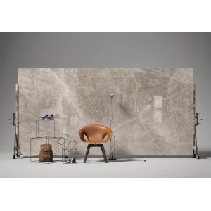 Керамогранит 320x160 Tortora Tafu Naturale Marmi глянцевая, лаппатированная, полированная коричневый камень 6.5мм Level