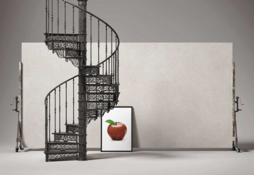 Керамогранит 320x160 Stuoiato Concrete матовая, неполированная белый камень 6.5мм Level