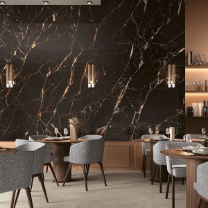 Керамогранит 160x80 Noir Saint Laurent Lucido Wanderlust глянцевая коричневый мрамор 9мм Mirage