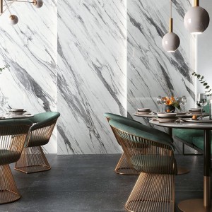 Керамогранит 280x120 Statuario Fantastico Lucido Cosmopolitan глянцевая белый мрамор 6мм Mirage