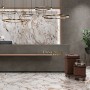 Керамогранит 280x120 Arabescato Oro A Lucido Cosmopolitan глянцевая бежевый мрамор 6мм Mirage