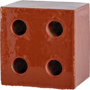 Керамогранит 13x13 Red Glossy Bloc глянцевая красный  Mutina