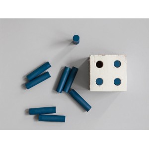 Керамогранит 10x3 Tube Blue Bloc голубой  Mutina