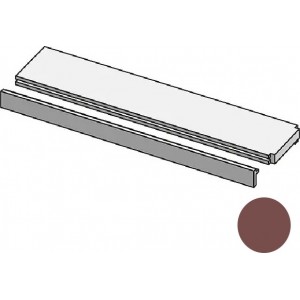 Горизонтальный профиль 300x13 Profilo In Salice Terminale Marrone Brac коричневый Mutina