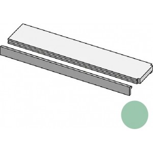 Горизонтальный профиль 300x13 Profilo In Salice Terminale Salvia Brac бирюзовый Mutina