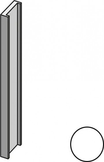 Вертикальный профиль 300x13 Profilo In Salice Bianco Brac белый  Mutina