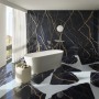 Керамогранит 278x120 Sahara Noir Lappato Marble лаппатированная золотой мрамор Provenza
