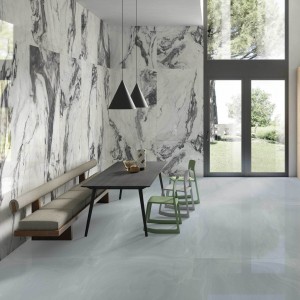Керамогранит 120x60 Bianco Siena Lappato Marble лаппатированная белый мрамор Provenza