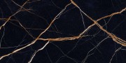 Керамогранит 120x60 Sahara Noir Silktech Marble полуматовая черный мрамор 9.5мм Provenza