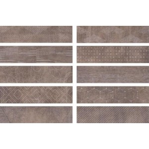 Керамогранит Cir Freeport Mix Brown матовая 35x9