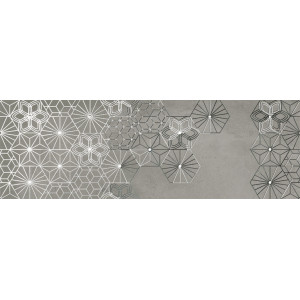 Плитка Ibero декор 75x25 Dec Debod Grey A матовая