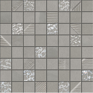 Плитка Ibero мозаика 30x30 Mosaico Cromat-One Grey матовая