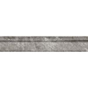 Плитка керамическая плинтус 90x16 Eurotile Amina Grey 892 глянцевая