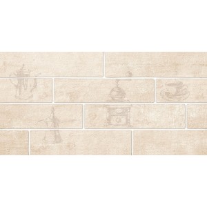 Плитка Belani 60x30 Брик декор №1 натуральный матовая бежевый