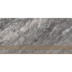 Ступень 60х30 Global Tile ST220VG Thor неполированная серый 9мм