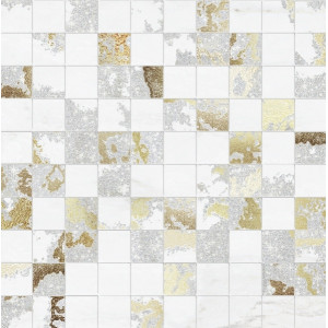Мозаика Brennero MQSW Mosaico Q. Solitaire White Mix 29,7х29,7 (Р) (6 шт)