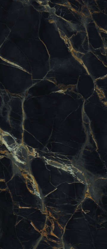 Керамогранит  280x120 Macabus Gold Polish Slabs чёрный Maimoon Ceramica