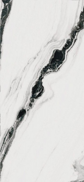 Плитка Imola 278x120 Pan Wh6 278 Lp Panwh6278Lp глянцевая белый, черный, черно-белый мрамор 7мм