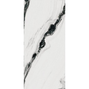 Плитка 278x120 Pan Wh6 278 Lp Panwh6278Lp глянцевая белый, черный, черно-белый мрамор 7мм Imola