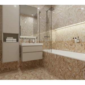 Керамогранит Тянь Шань 45x30 Нимфа Коричневая Коричневый TP3045097HS мрамор бежевый глянцевая 8мм