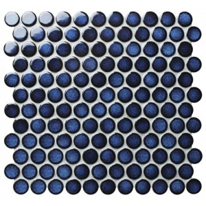 Мозаика Bonaparte 33x31 Round midnight blue 6*28*28 голубой