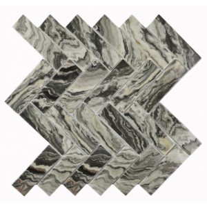 Мозаика Bonaparte 29x27 5мм Hadar Grey 30*98*4.5 серый