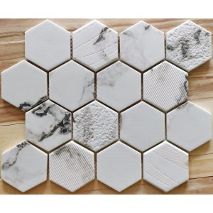 Мозаика Bonaparte 30x26 Saba Elegant 73*73*6 белый