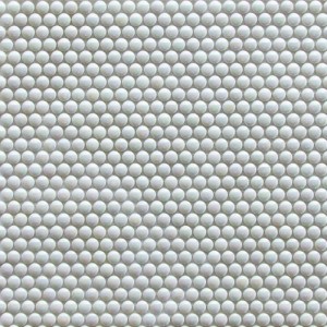 Мозаика Bonaparte 33x32 6мм Pixel pearl d12*6 белый