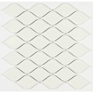 Мозаика Bonaparte 28x26 6мм Melany White глянцевая 6*48*86 белый