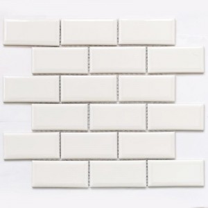 Мозаика Bonaparte 29x29 6мм Brick White 6*45*95 белый
