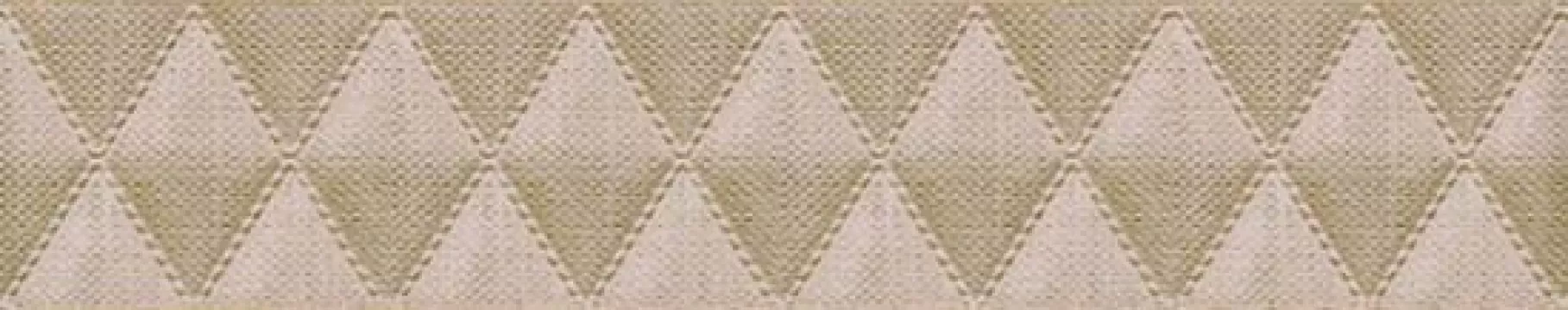 Плитка Azori 32x6 бордюр Beige Geometry Illusio лаппатированная глазурованная
