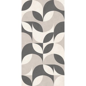 Керамогранит 120x60 9мм Natural Terre Decoro Ovale Cold матовая La Fenice