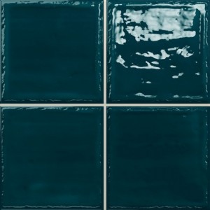 Плитка Dar Ceramics 20x20 настенная Noa Oil гладкая + рельефная глянцевая синий